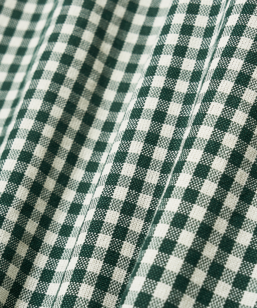 Diamond Layla（ダイアモンドレイラ）の「Gingham Check 1/2 shirt S143  Green（シャツ/ブラウス・レディース・その他・LARGE/MEDIUM/SMALL/X-LARGE）」の8枚目の写真