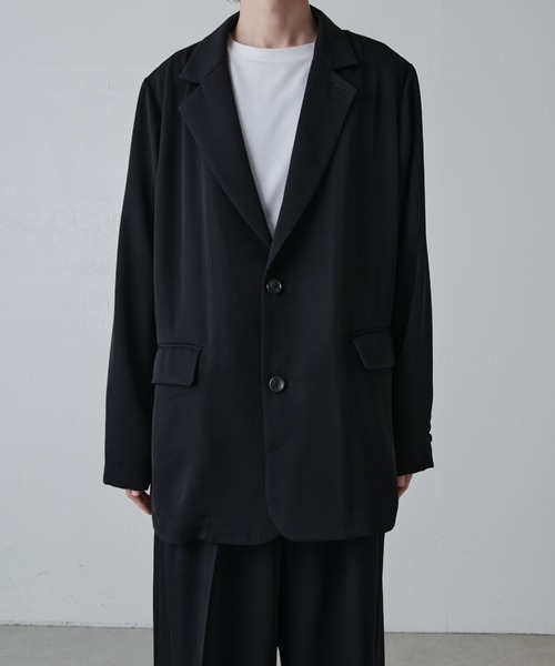 Lui's（ルイス）の「フレンチツイルオーバージャケット（テーラードジャケット・メンズ・ブラック・S）」の2枚目の写真