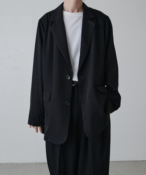 Lui's（ルイス）の「フレンチツイルオーバージャケット（テーラードジャケット・メンズ・ブラック・S）」の4枚目の写真