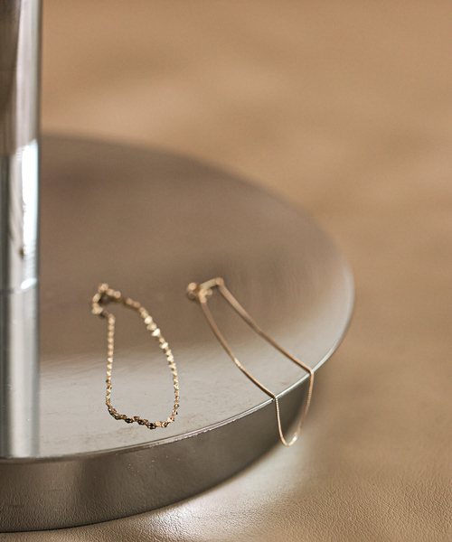 SLOBE IENA(スローブイエナ)の「《WEB限定/追加2》SLOBE エクレアチェーンブレスレット K10(ブレスレット・レディース・ゴールド・FREE)」の3枚目の写真