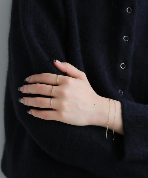 SLOBE IENA(スローブイエナ)の「《WEB限定/追加2》SLOBE エクレアチェーンブレスレット K10(ブレスレット・レディース・ゴールド・FREE)」の6枚目の写真