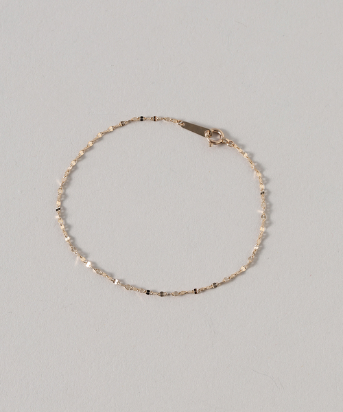 SLOBE IENA(スローブイエナ)の「《WEB限定/追加2》SLOBE エクレアチェーンブレスレット K10(ブレスレット・レディース・ゴールド・FREE)」の8枚目の写真