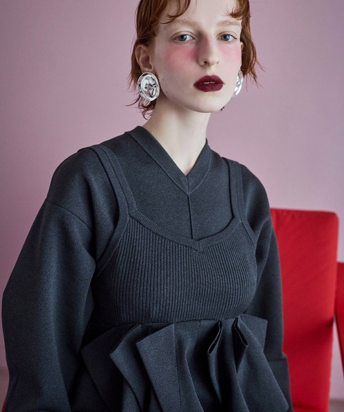 OMMO オーエムエムオー　ニット CURL KNIT HOODIE（ニット/セーター）｜OMMO（オーエムエムオー）の