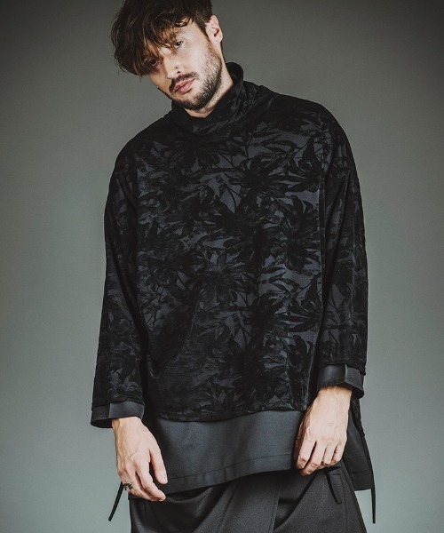 NO ID.（ノーアイディ）の「mlt5525-ﾚｲﾔｰﾄﾞﾀｰﾄﾙﾈｯｸBIG-PO プルオーバー(457006-391T)（その他トップス・メンズ・ホワイト/グレー/ブラック・ONE SIZE）」の4枚目の写真