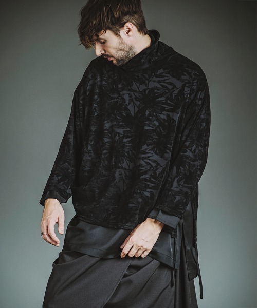 NO ID.（ノーアイディ）の「mlt5525-ﾚｲﾔｰﾄﾞﾀｰﾄﾙﾈｯｸBIG-PO プルオーバー(457006-391T)（その他トップス・メンズ・ホワイト/グレー/ブラック・ONE SIZE）」の6枚目の写真