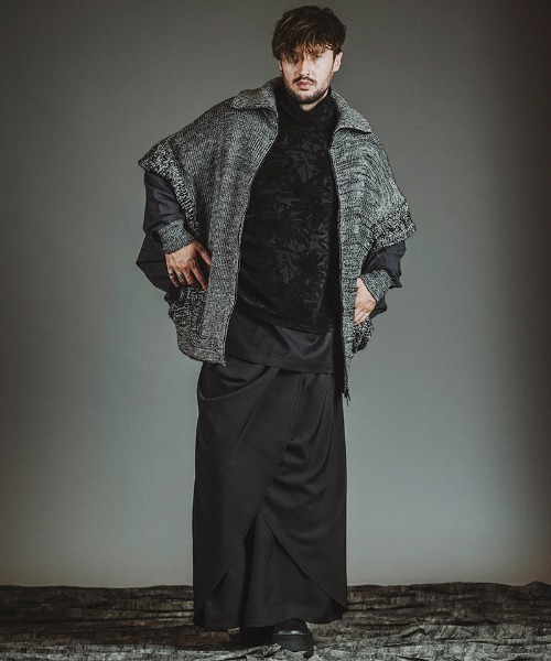 NO ID.（ノーアイディ）の「mlt5525-ﾚｲﾔｰﾄﾞﾀｰﾄﾙﾈｯｸBIG-PO プルオーバー(457006-391T)（その他トップス・メンズ・ホワイト/グレー/ブラック・ONE SIZE）」の9枚目の写真