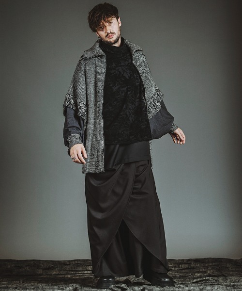 NO ID.（ノーアイディ）の「mlt5525-ﾚｲﾔｰﾄﾞﾀｰﾄﾙﾈｯｸBIG-PO プルオーバー(457006-391T)（その他トップス・メンズ・ホワイト/グレー/ブラック・ONE SIZE）」の10枚目の写真