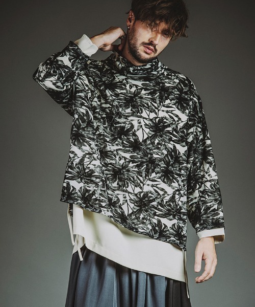 NO ID.（ノーアイディ）の「mlt5525-ﾚｲﾔｰﾄﾞﾀｰﾄﾙﾈｯｸBIG-PO プルオーバー(457006-391T)（その他トップス・メンズ・ホワイト/グレー/ブラック・ONE SIZE）」の11枚目の写真