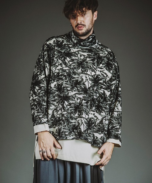 NO ID.（ノーアイディ）の「mlt5525-ﾚｲﾔｰﾄﾞﾀｰﾄﾙﾈｯｸBIG-PO プルオーバー(457006-391T)（その他トップス・メンズ・ホワイト/グレー/ブラック・ONE SIZE）」の12枚目の写真