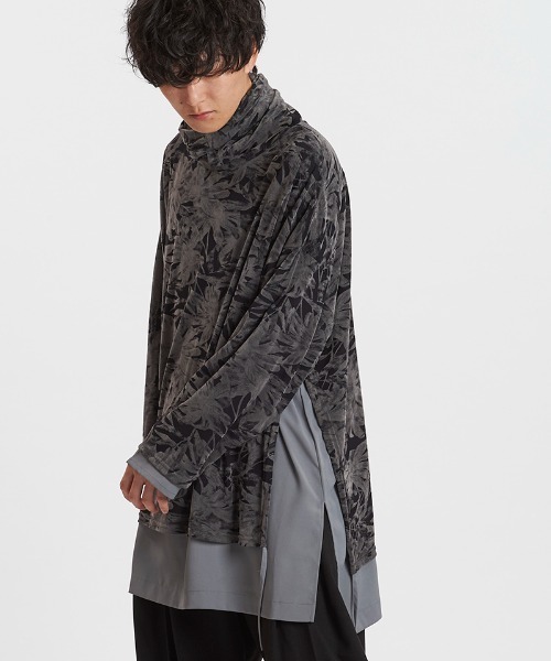 NO ID.（ノーアイディ）の「mlt5525-ﾚｲﾔｰﾄﾞﾀｰﾄﾙﾈｯｸBIG-PO プルオーバー(457006-391T)（その他トップス・メンズ・ホワイト/グレー/ブラック・ONE SIZE）」の20枚目の写真