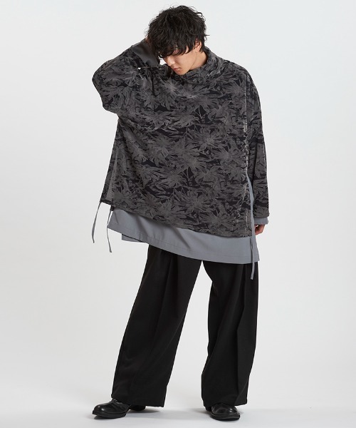 NO ID.（ノーアイディ）の「mlt5525-ﾚｲﾔｰﾄﾞﾀｰﾄﾙﾈｯｸBIG-PO プルオーバー(457006-391T)（その他トップス・メンズ・ホワイト/グレー/ブラック・ONE SIZE）」の22枚目の写真