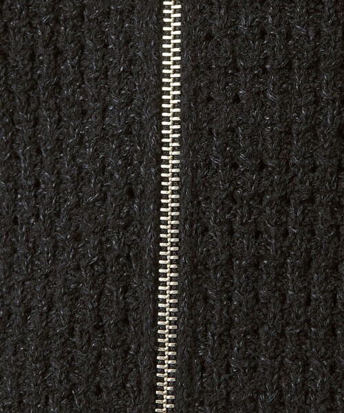 BEAUTY&YOUTH UNITED ARROWS（ビューティーアンドユースユナイテッドアローズ）の「ブークレ レース ジップ ポロジャケット ウォッシャブル（カーディガン/ボレロ・メンズ・ブラック/オリーブ・S/M/L/XL）」の4枚目の写真