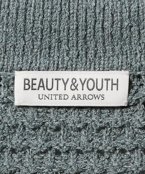 BEAUTY&YOUTH UNITED ARROWS（ビューティーアンドユースユナイテッドアローズ）の「ブークレ レース ジップ ポロジャケット ウォッシャブル（カーディガン/ボレロ・メンズ・ブラック/オリーブ・S/M/L/XL）」の15枚目の写真