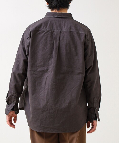 GLOSTER（グロスター）の「【ユーティリティシャツ】ダックポケットシャツ（シャツ/ブラウス・メンズ・ブラウン/オリーブ/チャコールグレー・M/S/L）」の8枚目の写真