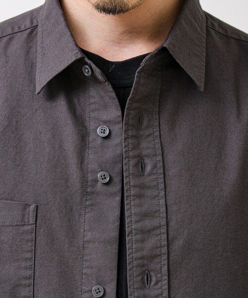 GLOSTER（グロスター）の「【ユーティリティシャツ】ダックポケットシャツ（シャツ/ブラウス・メンズ・ブラウン/オリーブ/チャコールグレー・M/S/L）」の13枚目の写真