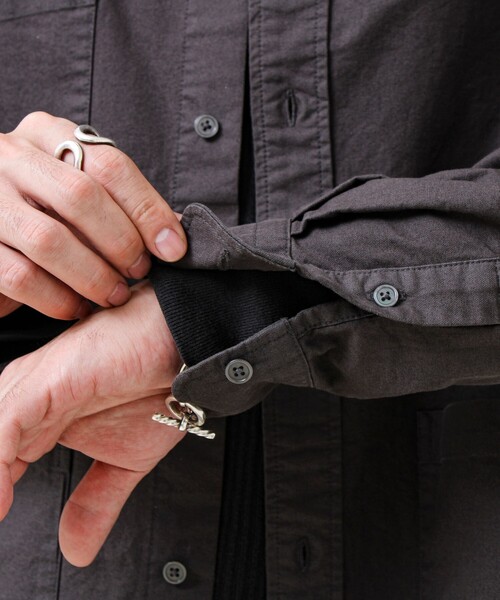 GLOSTER（グロスター）の「【ユーティリティシャツ】ダックポケットシャツ（シャツ/ブラウス・メンズ・ブラウン/オリーブ/チャコールグレー・M/S/L）」の14枚目の写真