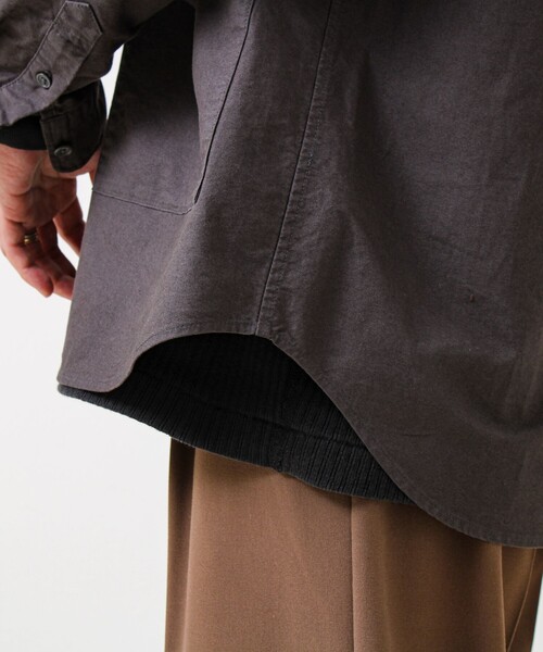GLOSTER（グロスター）の「【ユーティリティシャツ】ダックポケットシャツ（シャツ/ブラウス・メンズ・ブラウン/オリーブ/チャコールグレー・M/S/L）」の15枚目の写真