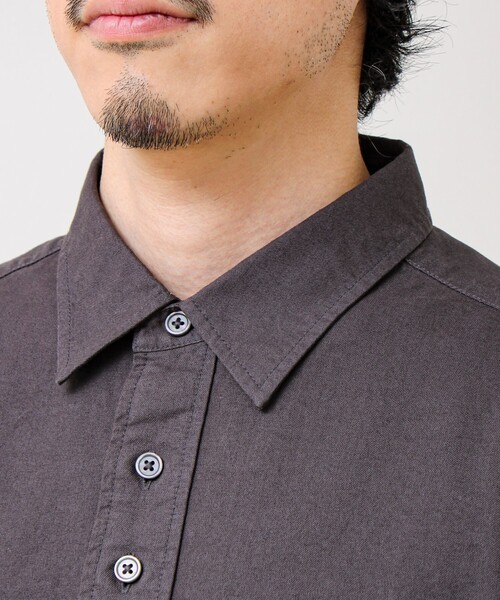 GLOSTER（グロスター）の「【ユーティリティシャツ】ダックポケットシャツ（シャツ/ブラウス・メンズ・ブラウン/オリーブ/チャコールグレー・M/S/L）」の19枚目の写真