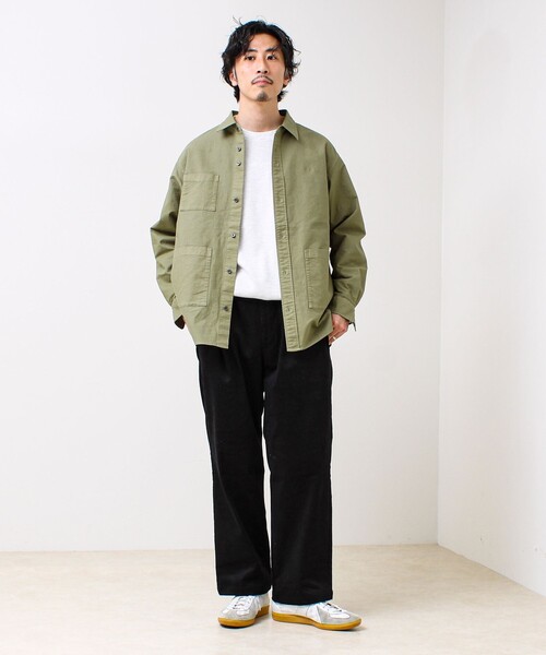 GLOSTER（グロスター）の「【ユーティリティシャツ】ダックポケットシャツ（シャツ/ブラウス・メンズ・ブラウン/オリーブ/チャコールグレー・M/S/L）」の20枚目の写真