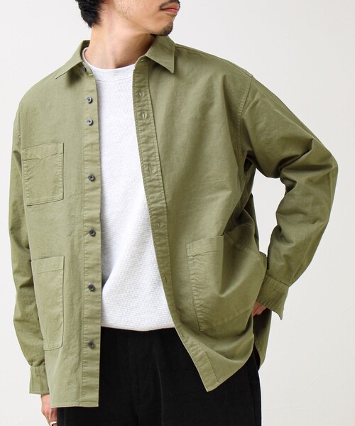 GLOSTER（グロスター）の「【ユーティリティシャツ】ダックポケットシャツ（シャツ/ブラウス・メンズ・ブラウン/オリーブ/チャコールグレー・M/S/L）」の22枚目の写真