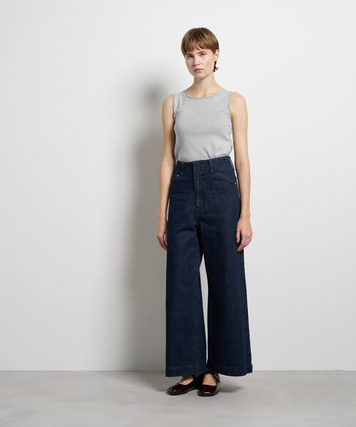 LANVIN en Bleu（ランバンオンブルー）の「デニムワイドパンツ（デニムパンツ・レディース・ブルー/ネイビー・34/36/38/40）」の3枚目の写真