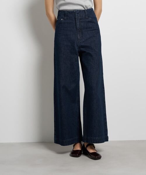 LANVIN en Bleu（ランバンオンブルー）の「デニムワイドパンツ（デニムパンツ・レディース・ブルー/ネイビー・34/36/38/40）」の6枚目の写真