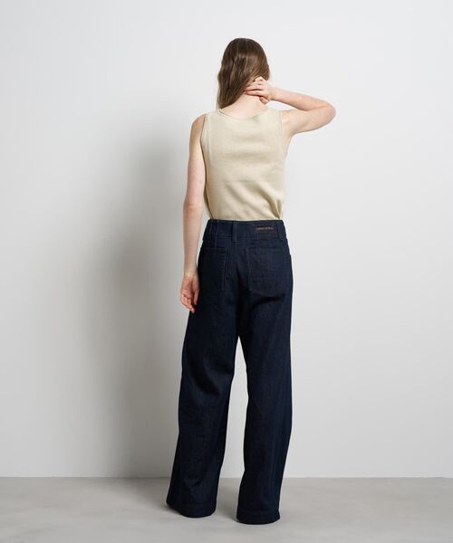 LANVIN en Bleu（ランバンオンブルー）の「デニムワイドパンツ（デニムパンツ・レディース・ブルー/ネイビー・34/36/38/40）」の14枚目の写真