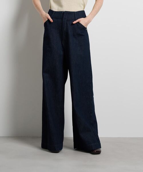 LANVIN en Bleu（ランバンオンブルー）の「デニムワイドパンツ（デニムパンツ・レディース・ブルー/ネイビー・34/36/38/40）」の15枚目の写真