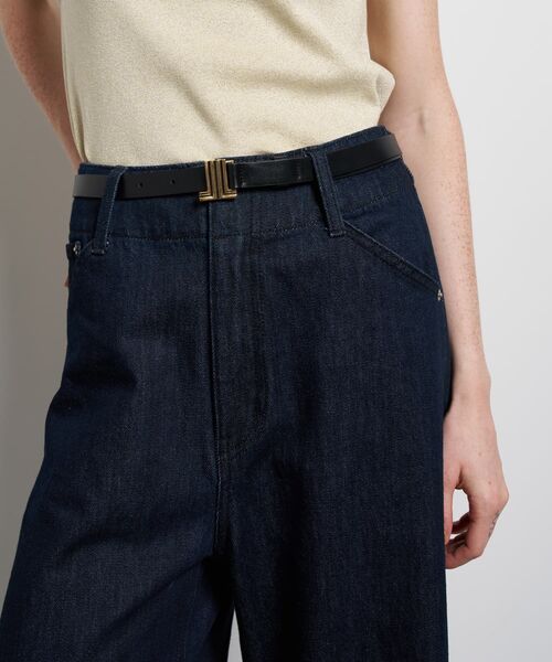 LANVIN en Bleu（ランバンオンブルー）の「デニムワイドパンツ（デニムパンツ・レディース・ブルー/ネイビー・34/36/38/40）」の19枚目の写真