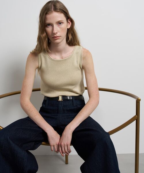 LANVIN en Bleu（ランバンオンブルー）の「デニムワイドパンツ（デニムパンツ・レディース・ブルー/ネイビー・34/36/38/40）」の20枚目の写真