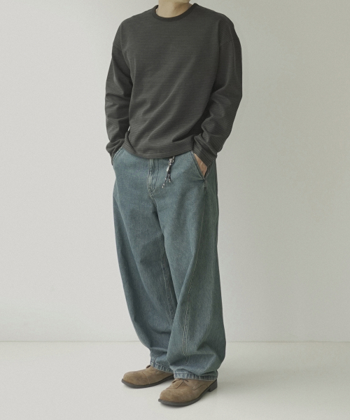 SIIIIDO(シド)の「BOGS MIX STRIPE LONG SLEEVE T #1(Tシャツ/カットソー・メンズ・その他・1/2/4/3)」の3枚目の写真