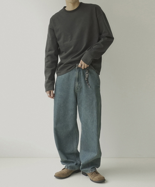 SIIIIDO(シド)の「BOGS MIX STRIPE LONG SLEEVE T #1(Tシャツ/カットソー・メンズ・その他・1/2/4/3)」の4枚目の写真