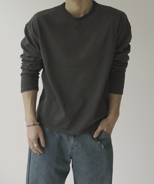 SIIIIDO(シド)の「BOGS MIX STRIPE LONG SLEEVE T #1(Tシャツ/カットソー・メンズ・その他・1/2/4/3)」の6枚目の写真