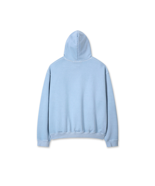 9999ARCHIVE（9999アーカイブ）の「Grunge Bone Logo Hoodie（パーカー・レディース・スカイブルー・1/2）」の3枚目の写真