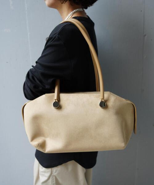 ADD CULUMN(アドカラム)の「ADD CULUMN(アドカラム) TABLET BOSTON SUEDE(ハンドバッグ・レディース・ベージュ・F)」の1枚目の写真