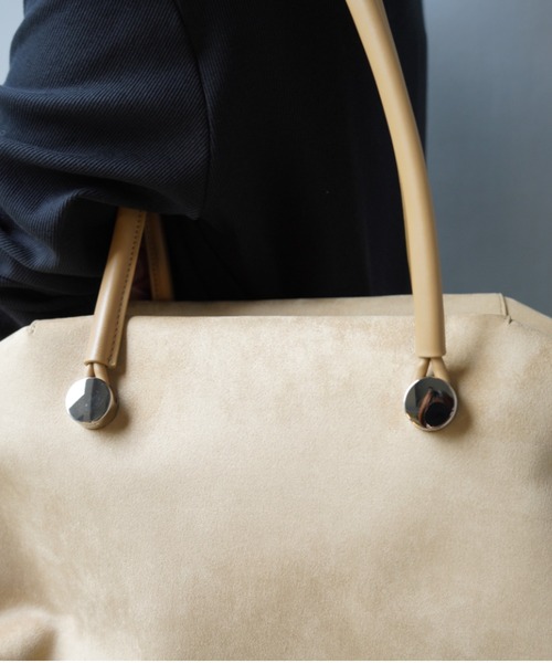 ADD CULUMN(アドカラム)の「ADD CULUMN(アドカラム) TABLET BOSTON SUEDE(ハンドバッグ・レディース・ベージュ・F)」の6枚目の写真