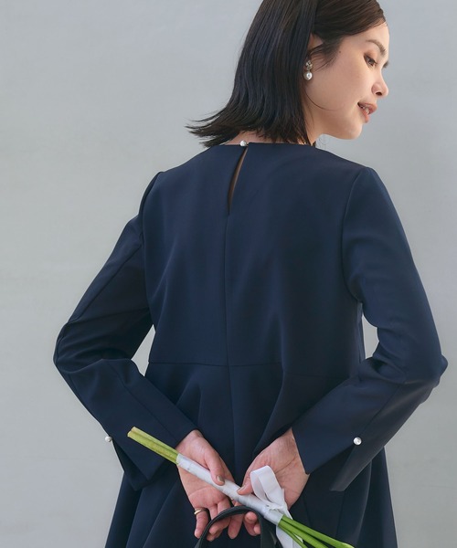 CROSS FUNCTION(クロスファンクション)の「《洗える・シワになりにくい》2点セット 正解 ペプラムブラウス&テーパードパンツ 5サイズ展開【CROSS FUNCTION/クロスファンクション】(スーツセット・レディース・ネイビー/ブラック/ライトベージュ・7号/9号/11号/13号/15号)」の15枚目の写真