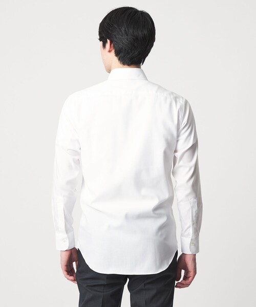A DAY IN THE LIFE UNITED ARROWS(アデイインザライフユナイテッドアローズ)の「ヘリンボーン セミワイドカラーシャツ-イージーケア-<A DAY IN THE LIFE>(シャツ/ブラウス・メンズ・ホワイト・38cm/42cm/37cm/41cm/39cm/40cm)」の5枚目の写真
