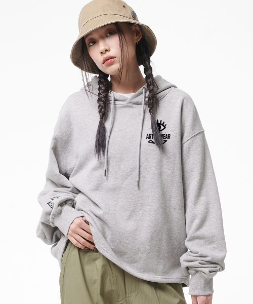 ARTISTWEAR（アーティストウェア）の「[ATW] ボードビジョン イージーフード（パーカー・レディース・グレー/ブラック・MEDIUM/LARGE/X-LARGE/XX-LARGE）」の3枚目の写真