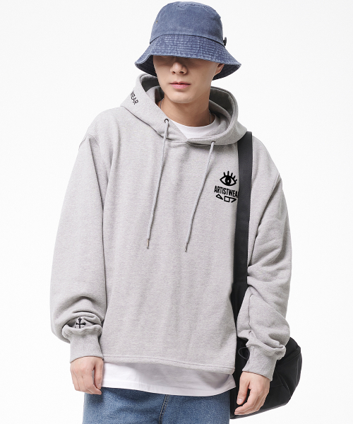 ARTISTWEAR（アーティストウェア）の「[ATW] ボードビジョン イージーフード（パーカー・レディース・グレー/ブラック・MEDIUM/LARGE/X-LARGE/XX-LARGE）」の4枚目の写真