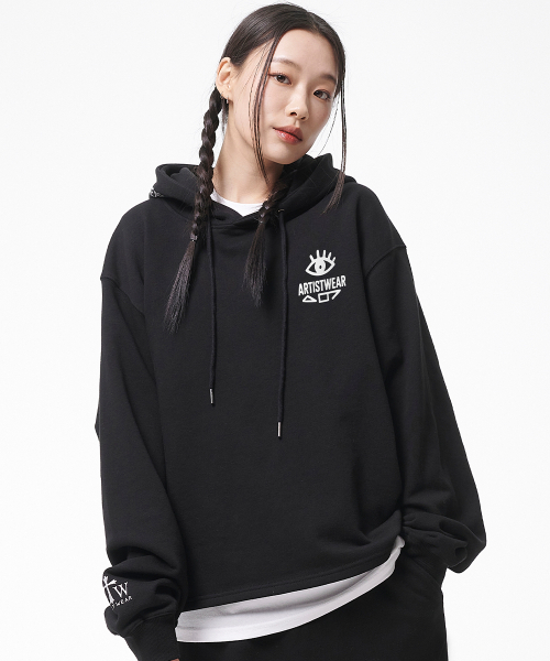 ARTISTWEAR（アーティストウェア）の「[ATW] ボードビジョン イージーフード（パーカー・レディース・グレー/ブラック・MEDIUM/LARGE/X-LARGE/XX-LARGE）」の8枚目の写真