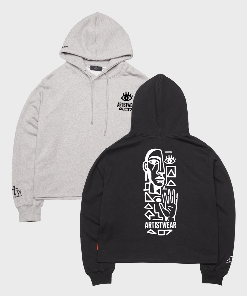 ARTISTWEAR（アーティストウェア）の「[ATW] ボードビジョン イージーフード（パーカー・レディース・グレー/ブラック・MEDIUM/LARGE/X-LARGE/XX-LARGE）」の10枚目の写真