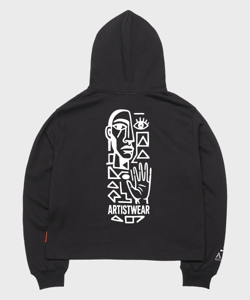 ARTISTWEAR（アーティストウェア）の「[ATW] ボードビジョン イージーフード（パーカー・レディース・グレー/ブラック・MEDIUM/LARGE/X-LARGE/XX-LARGE）」の13枚目の写真