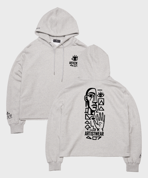 ARTISTWEAR（アーティストウェア）の「[ATW] ボードビジョン イージーフード（パーカー・レディース・グレー/ブラック・MEDIUM/LARGE/X-LARGE/XX-LARGE）」の14枚目の写真