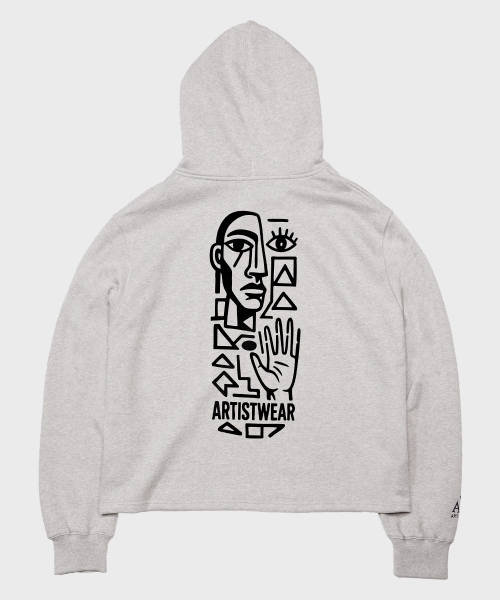 ARTISTWEAR（アーティストウェア）の「[ATW] ボードビジョン イージーフード（パーカー・レディース・グレー/ブラック・MEDIUM/LARGE/X-LARGE/XX-LARGE）」の16枚目の写真