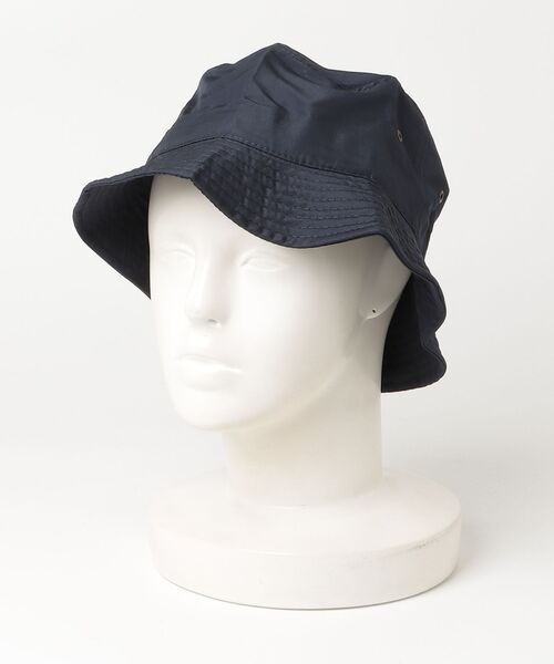 newhattan(ニューハッタン)の「【T14】【new hattan/ニューハッタン】POLYESTER BUCKET HAT(ハット・メンズ・ネイビー/ホワイト/ブラック・L/XL/S/M)」の3枚目の写真