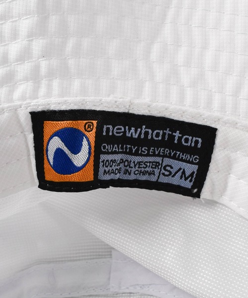 newhattan(ニューハッタン)の「【T14】【new hattan/ニューハッタン】POLYESTER BUCKET HAT(ハット・メンズ・ネイビー/ホワイト/ブラック・L/XL/S/M)」の6枚目の写真