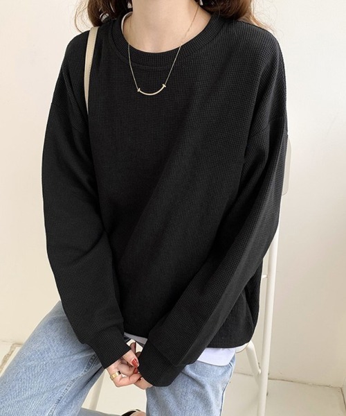 Flugge(フラッジー)の「サーマルロンT(Tシャツ/カットソー・レディース・ブラック/グレー・LARGE/MEDIUM)」の9枚目の写真