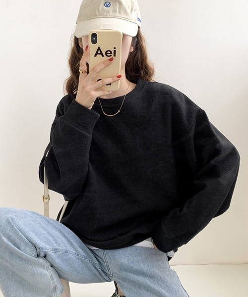 Flugge(フラッジー)の「サーマルロンT(Tシャツ/カットソー・レディース・ブラック/グレー・LARGE/MEDIUM)」の10枚目の写真