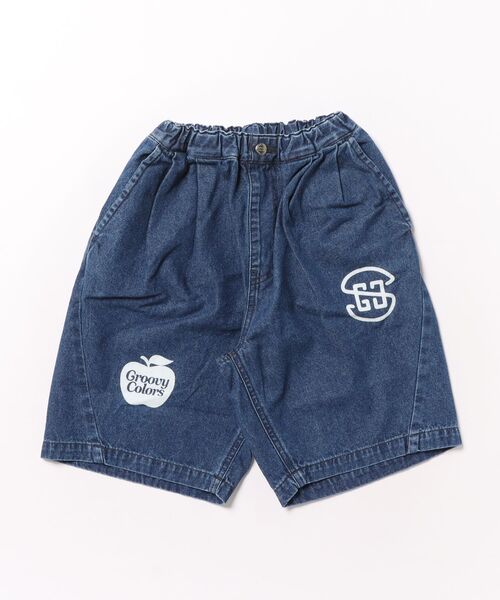 GROOVY COLORS(グルービーカラーズ)の「8oz Denim Graffiti Twisted Shorts(その他パンツ・キッズ・ネイビー・115/125)」の3枚目の写真